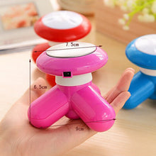 USB-powered body massager for home and travel use.