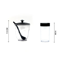 Single Ganesh Rendy spice jar, transparent, easy to access, kitchen condiment.