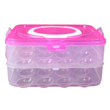 Double Layer 24 Grid Egg Storage Box for Egg Storage Container