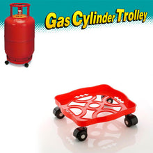 Trolley for gas cylinder, square plastic