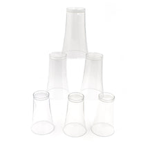 Drinking glass set of 6 transparent