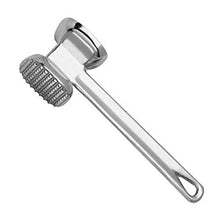 Dual-purpose meat tenderizer hammer for professional use.