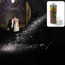 Snow spray can for fun at official and social events.