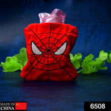 Hot water bag with Spiderman design for neck, shoulder pain