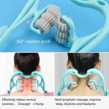 Neck and shoulder massager with comfortable padding